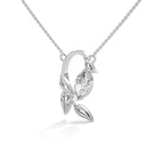 marquise lab diamond pendent