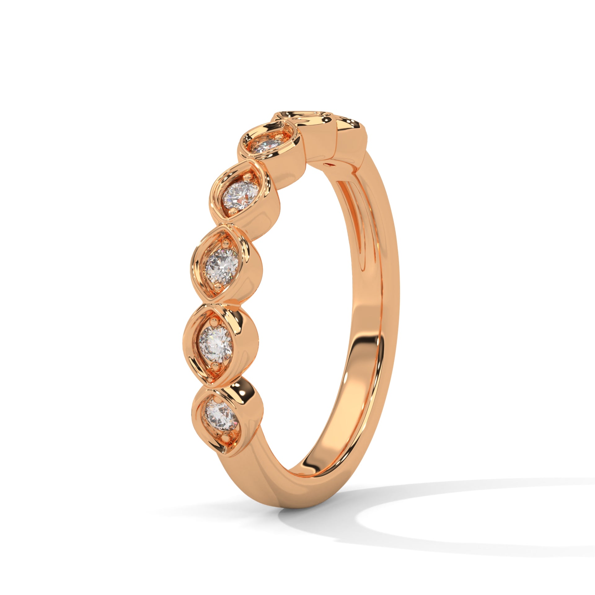moissanite Wedding Eternity Band