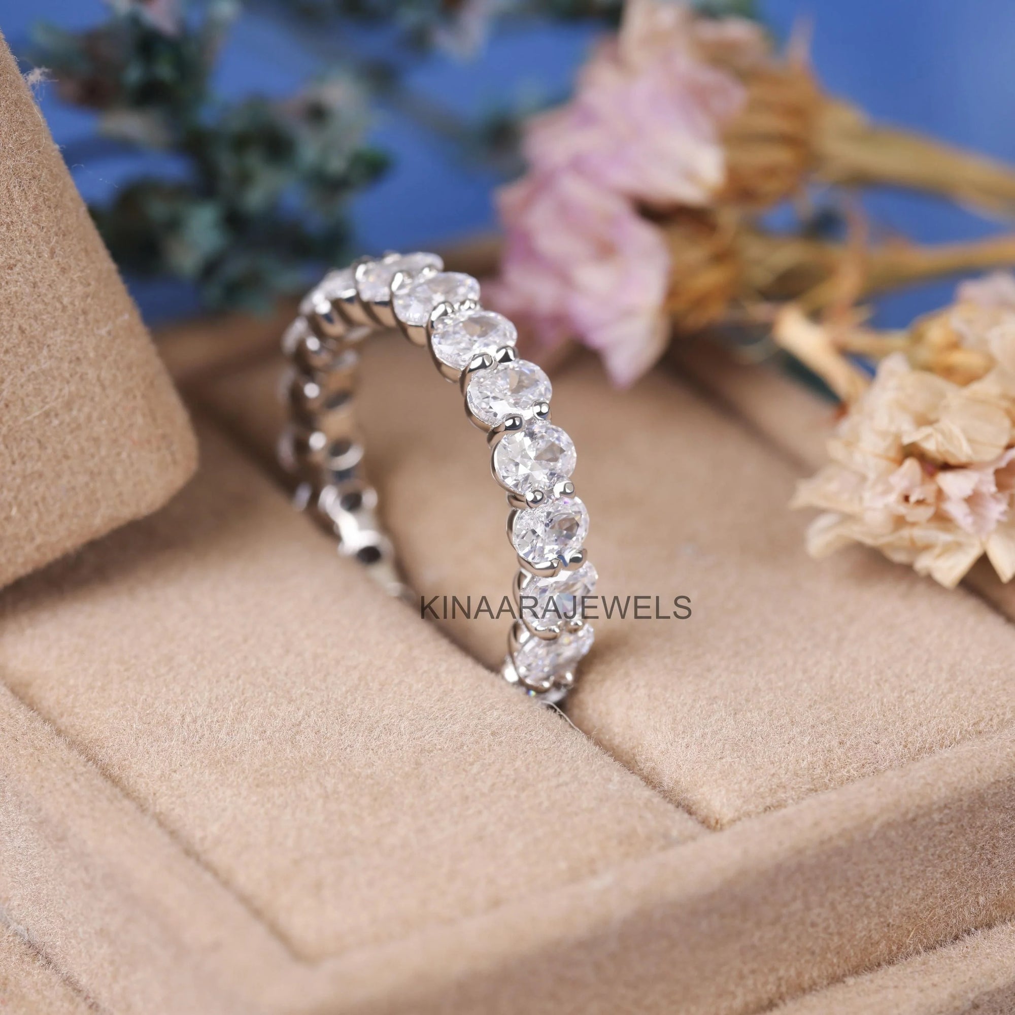 moissanite eternity band