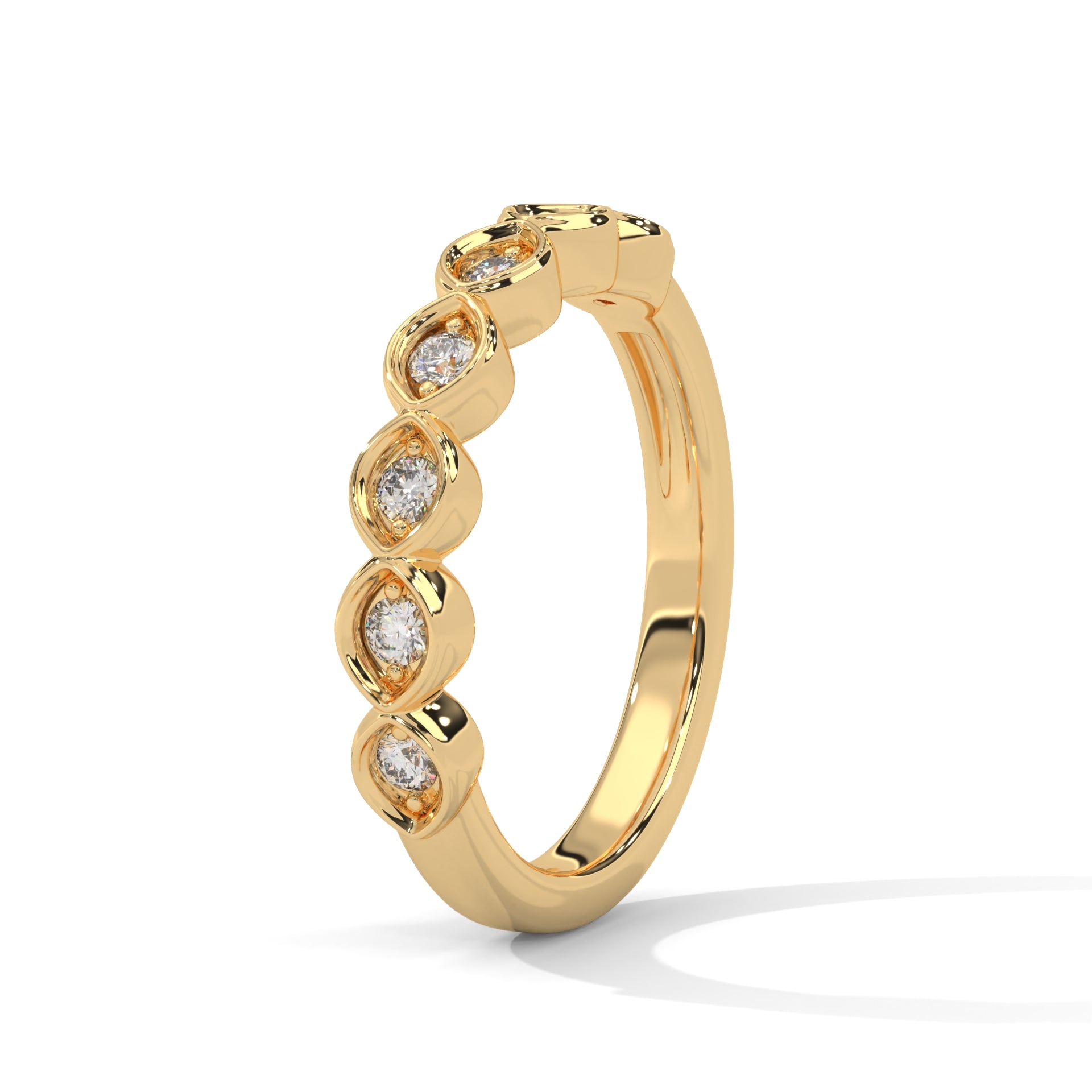 moissanite eternity band