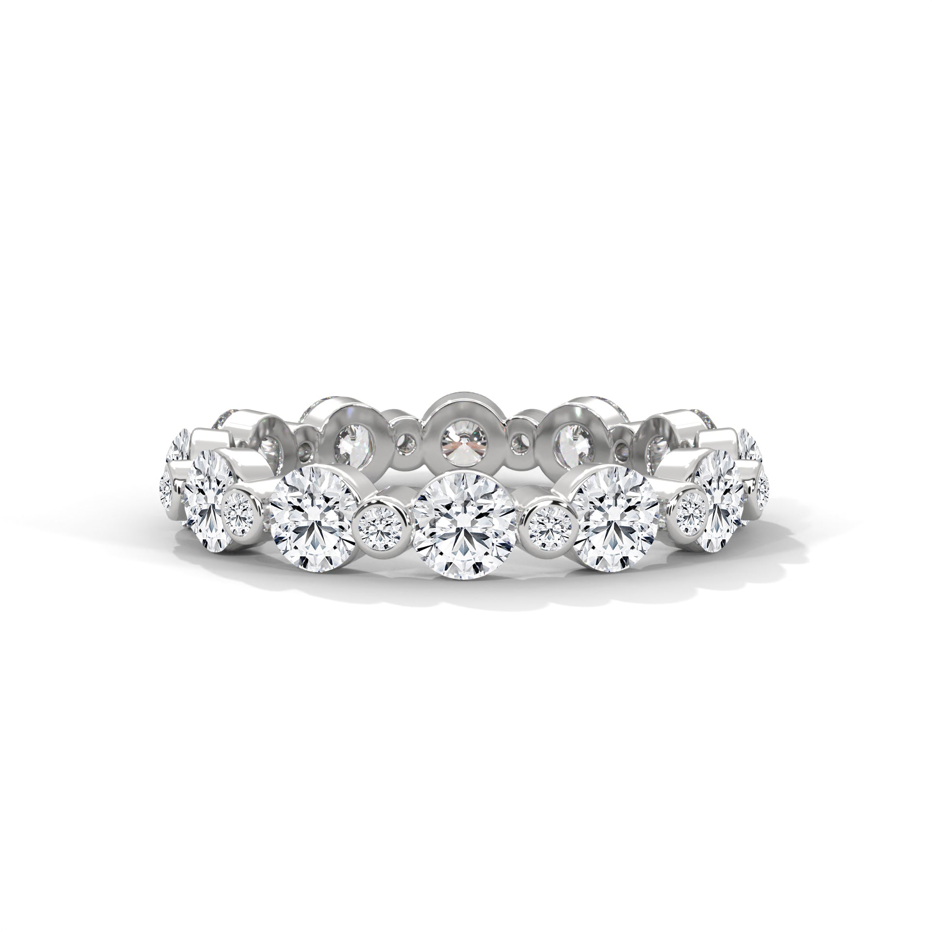 moissanite eternity band