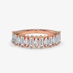 moissanite half eternity wedding band