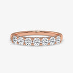 moissanite hidden halo band