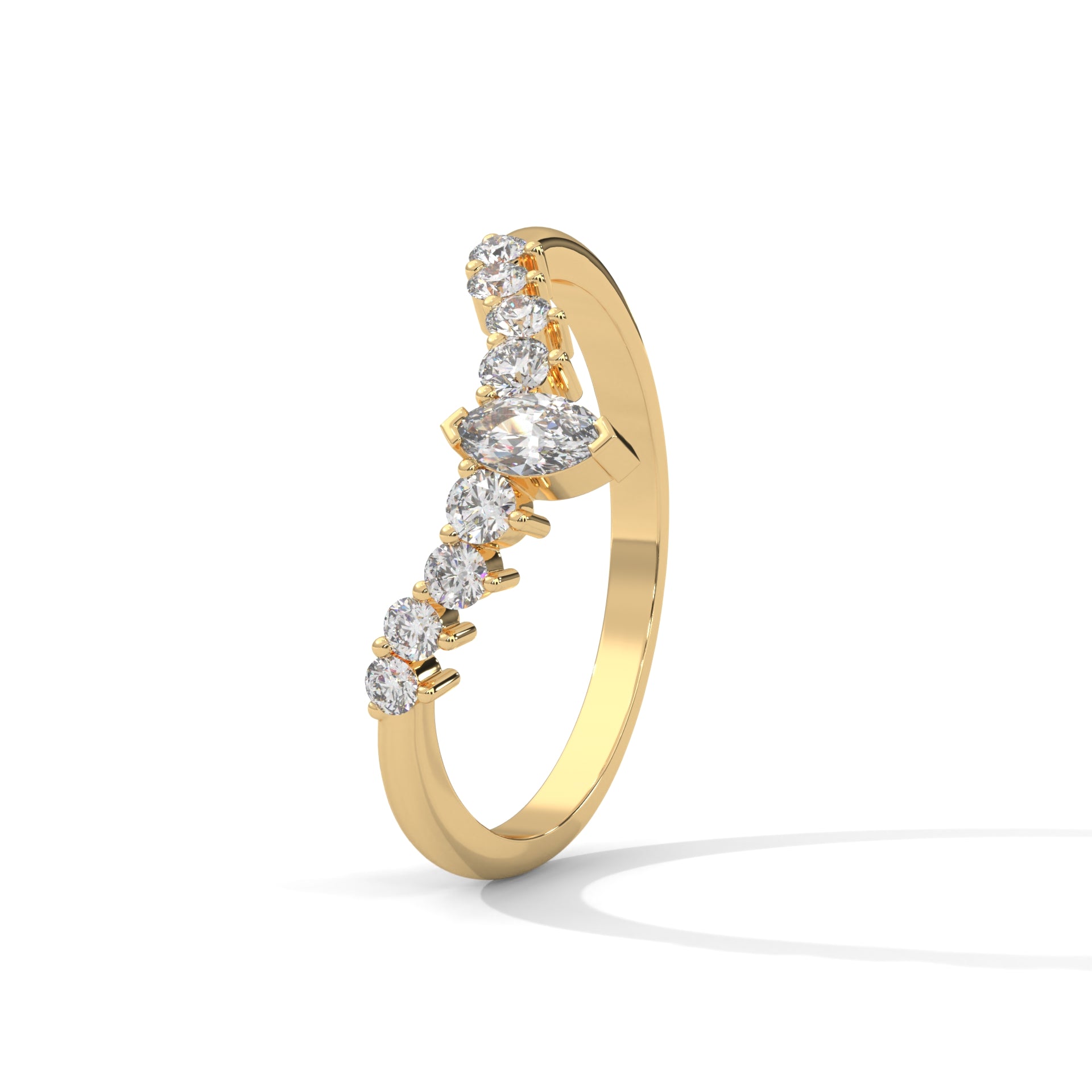 moissanite wedding band