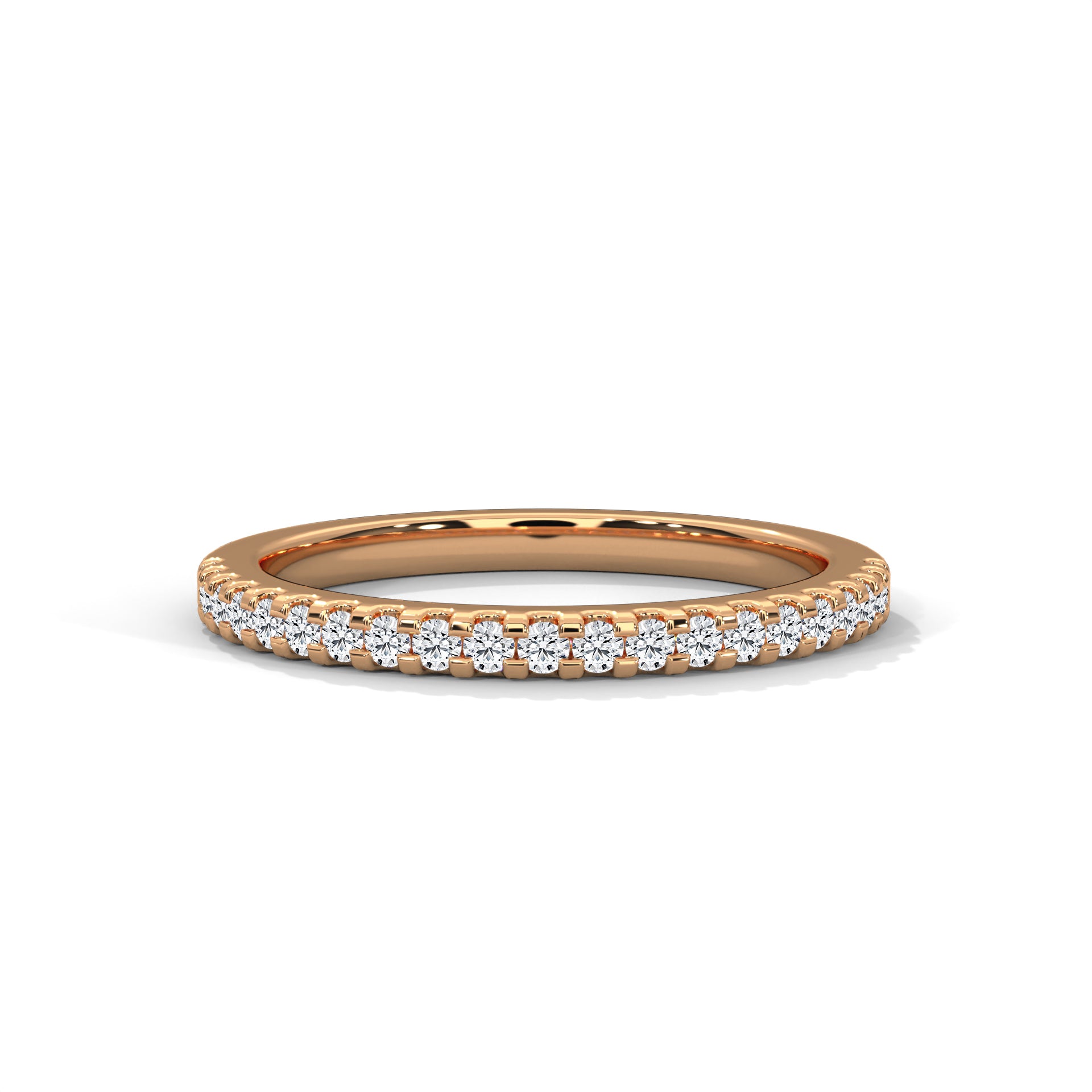 moissanite wedding band