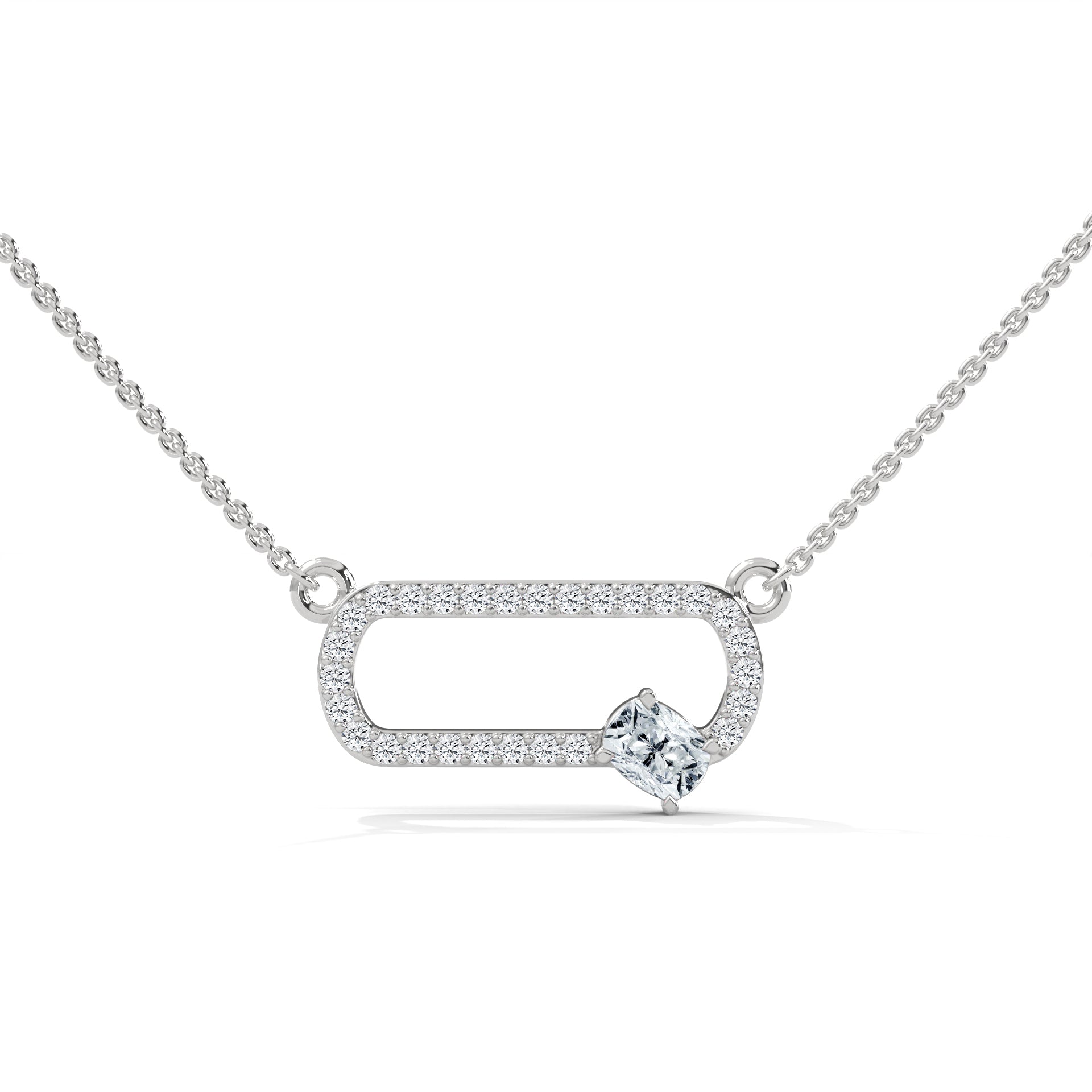 pendant with round and cushion-cut