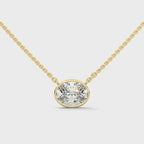 1.0 Ct East West Oval Cut Lab Grown diamond for women