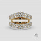 Ring Guards & Spacers Moissanite Wedding Band, Enhancer Diamond Ring