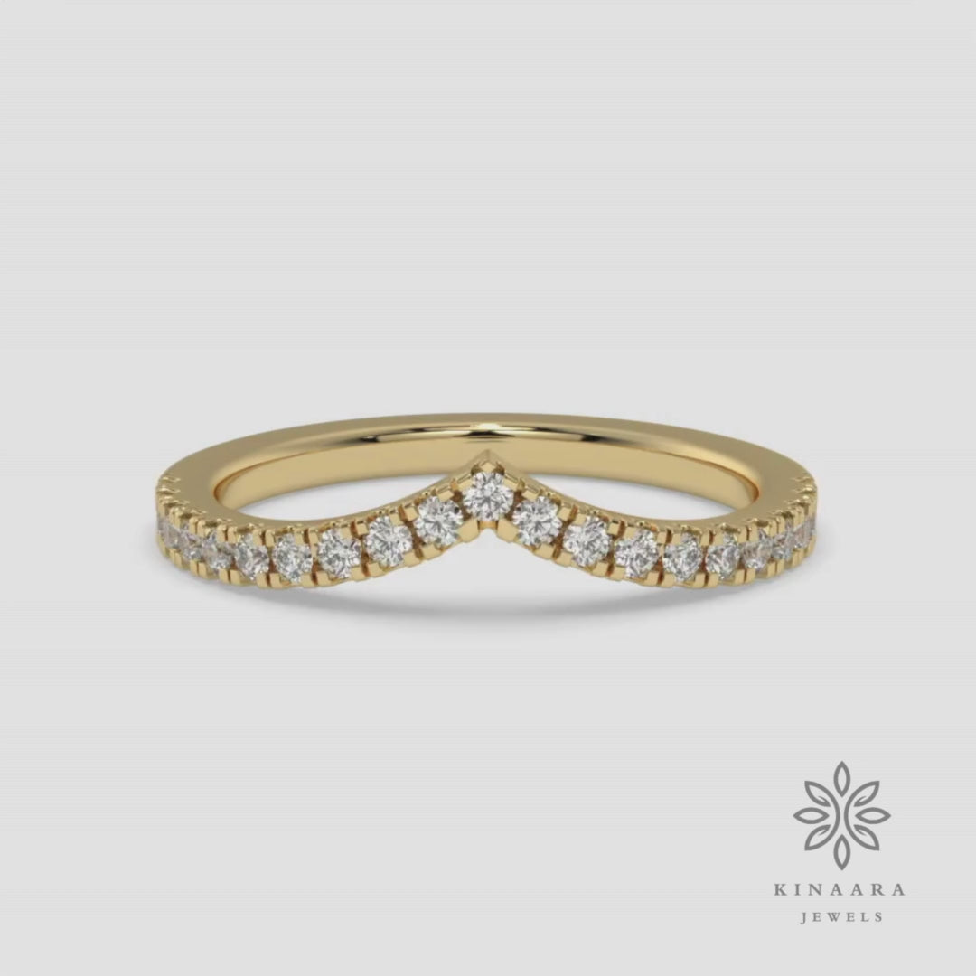 gold chevron wedding band3