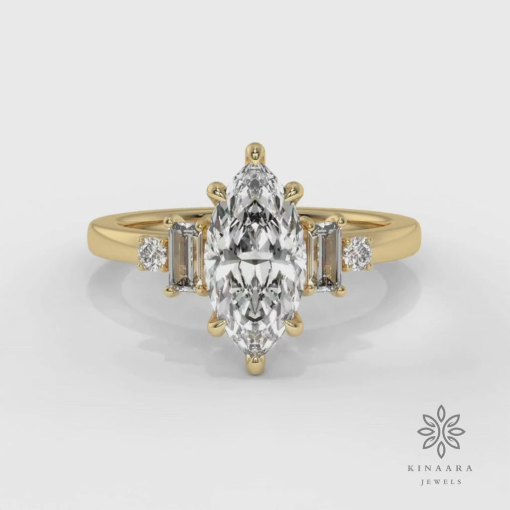 marquise engagement ring lab grown6