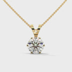 2C Tround-cut lab diamond solitaire