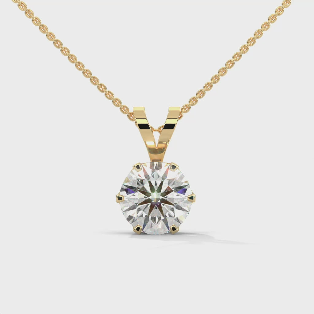 2C Tround-cut lab diamond solitaire