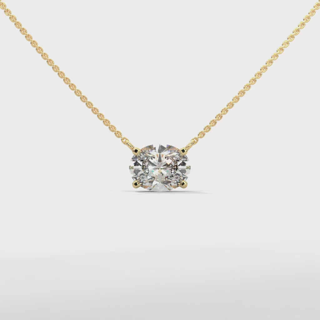 diamond pendant with chain