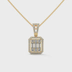 Cluster Diamond Pendant in 14k Gold

