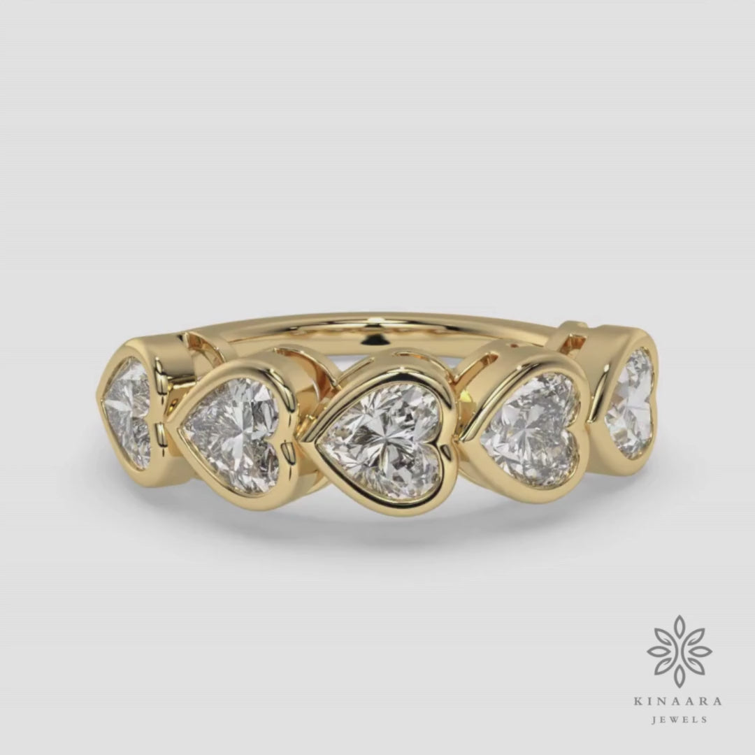 heart shaped lab created diamond ring1