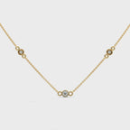 Round Cut Diamond Pendant 14K

