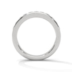 princess cut diamond wedding band in 10K White gold