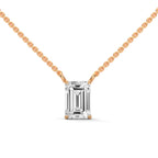 radiant solitaire necklace