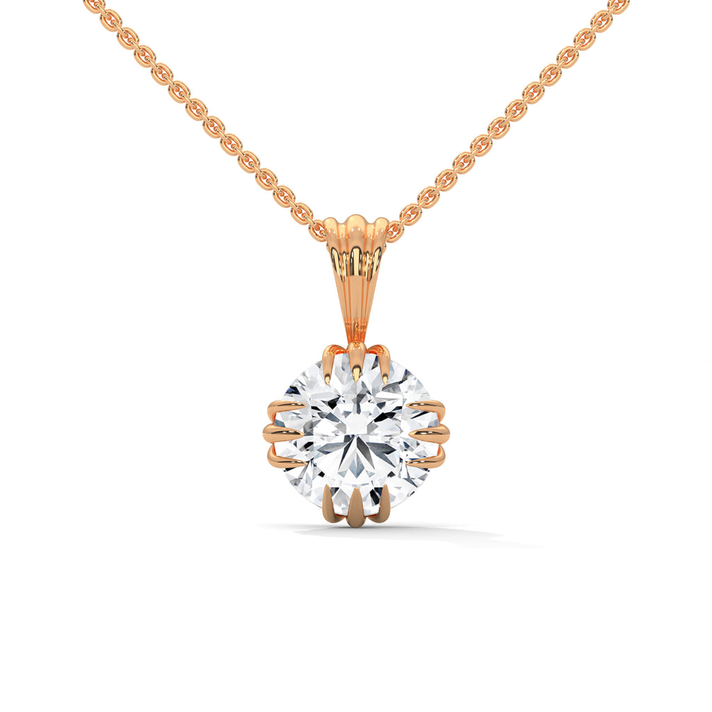 round diamond pendent