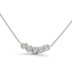 round lab grown diamond necklace