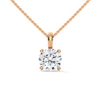 round solitaire pendant