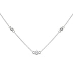 solitaire bezel set pendent with chain