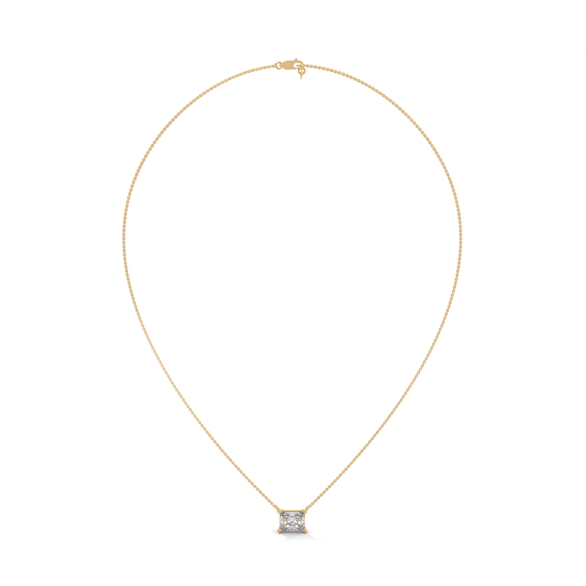 solitaire diamond necklace women