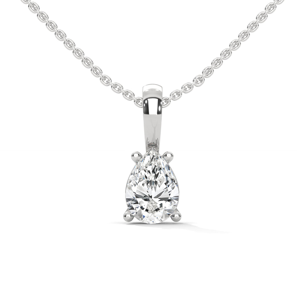 solitaire pendant with chain