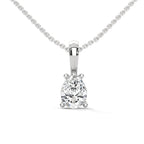 solitaire pendant with chain