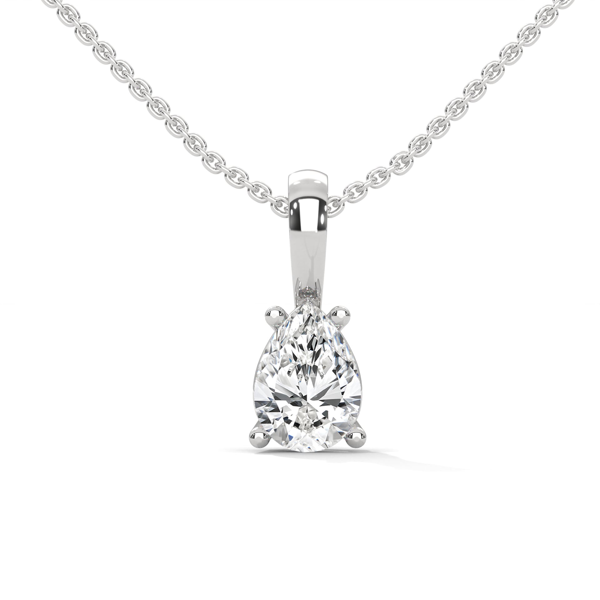 solitaire pendant with chain