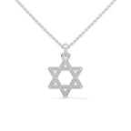 star shape white pendant