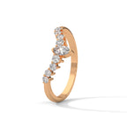 v shaped diamond band