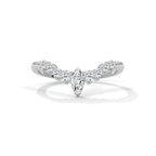 v shaped wedding band